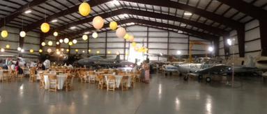 Catering in aircraft hanger